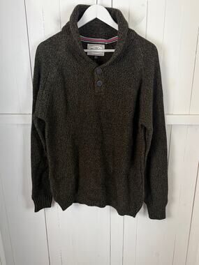 Flag & Anthem Green Cotton Pullover Sweater Men's M NWT